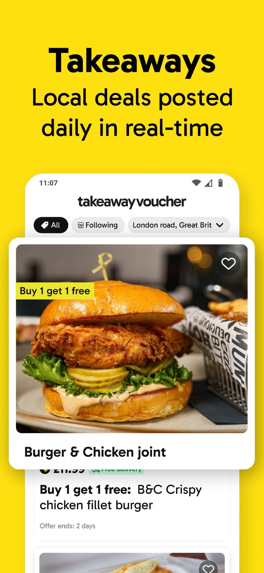 Takeaway Voucher app screenshot 1